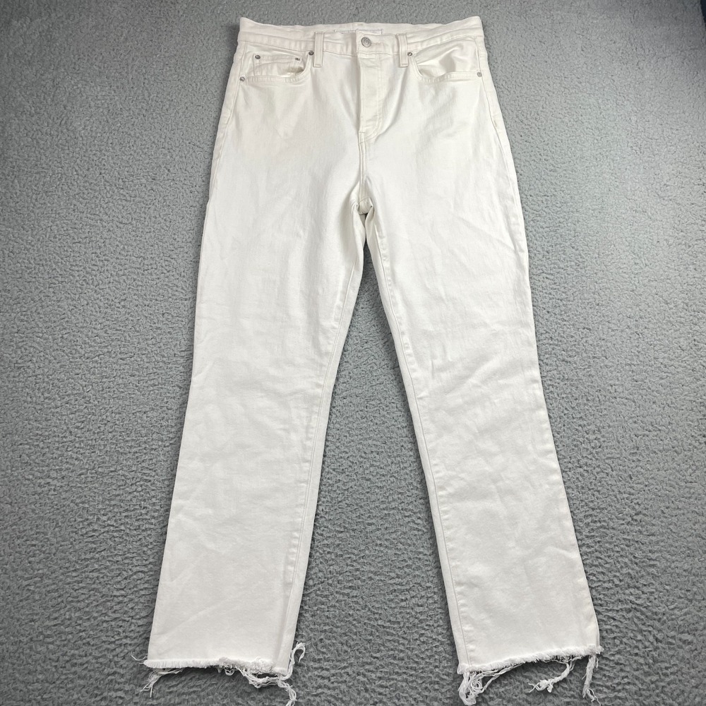 FRANK & EILEEN Jeans Womens 30 Cork Everyday Natural Button Fly Raw Hem D601